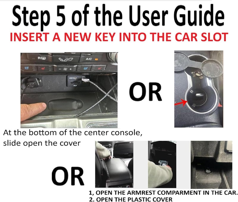 Smart Key Solution 5 Buttons Smart Remote Key Fob Replacement Kit for Ford F150 Key 2015 2016 2017 Ford F-150 Smart Keyless Entry Remote Fob DIY M3N-A2C31243300 164-R8117 - Image 3